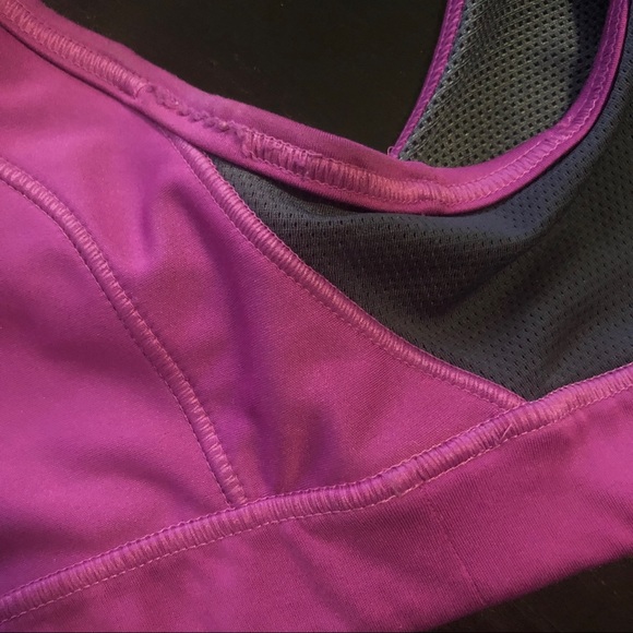 Adidas Techfit Sports Bra Purple & Gray Size XS - Picture 5 of 8